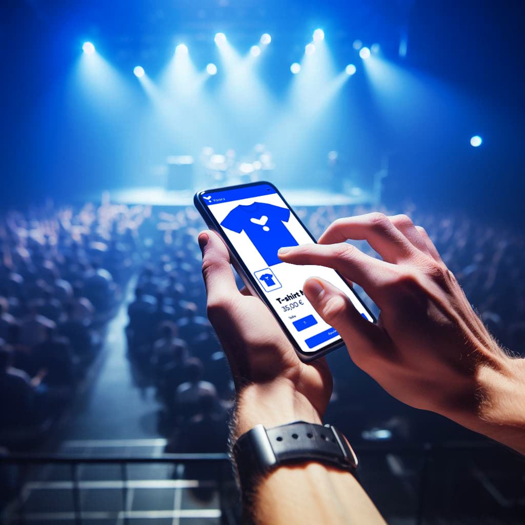 Photo d'un public enjoué dans une salle de concert.